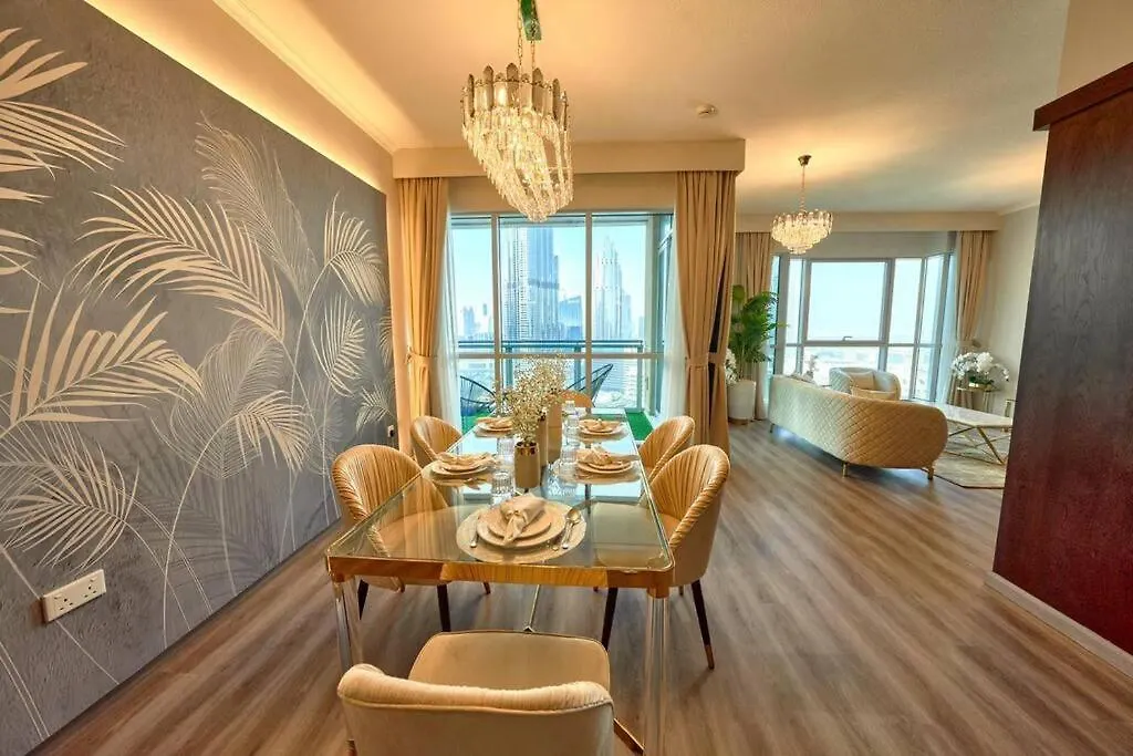迪拜Magnificent Luxury 3Br With Amazing Burj & Fountain View公寓