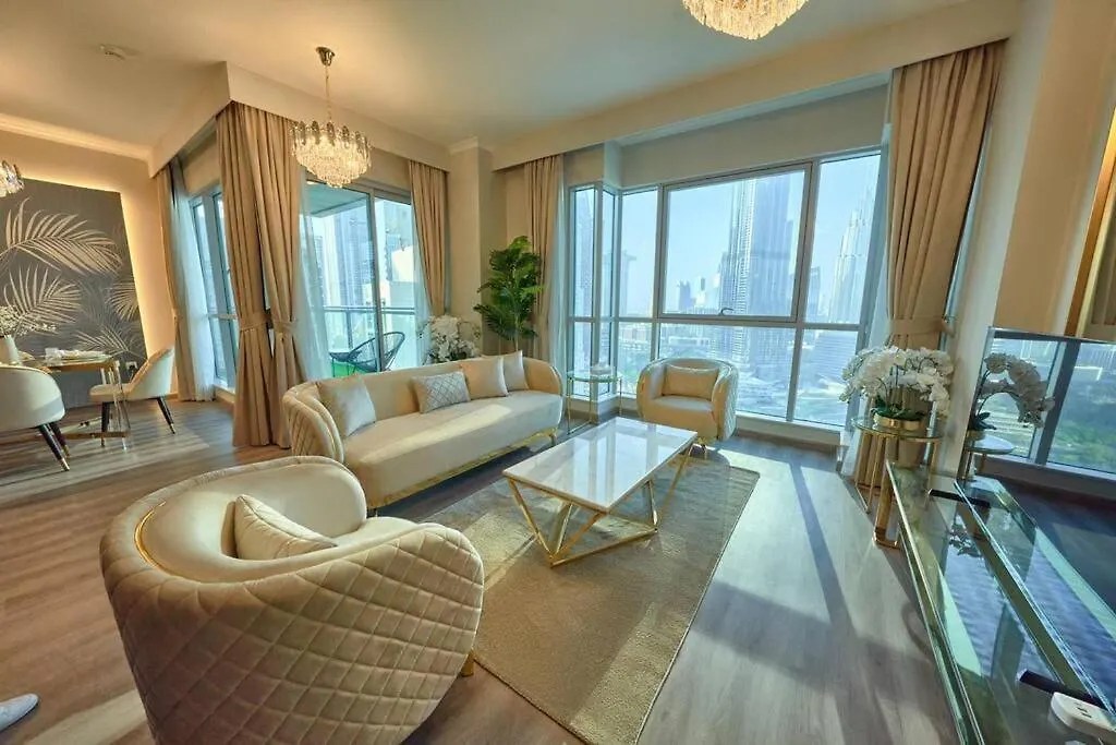 公寓 迪拜Magnificent Luxury 3Br With Amazing Burj & Fountain View公寓
