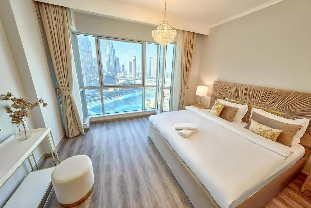 شقة Magnificent Luxury 3Br With Amazing Burj & Fountain View دبي الإمارات العربية المتحدة